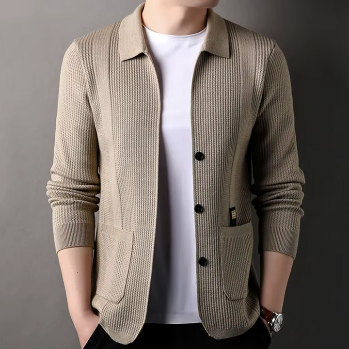 Noir Bastion Wool Cardigan
