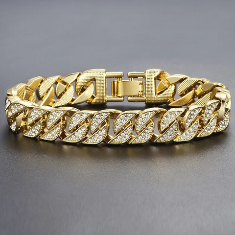 Miami Gold Curb Cuban Bracelet - DapperForge