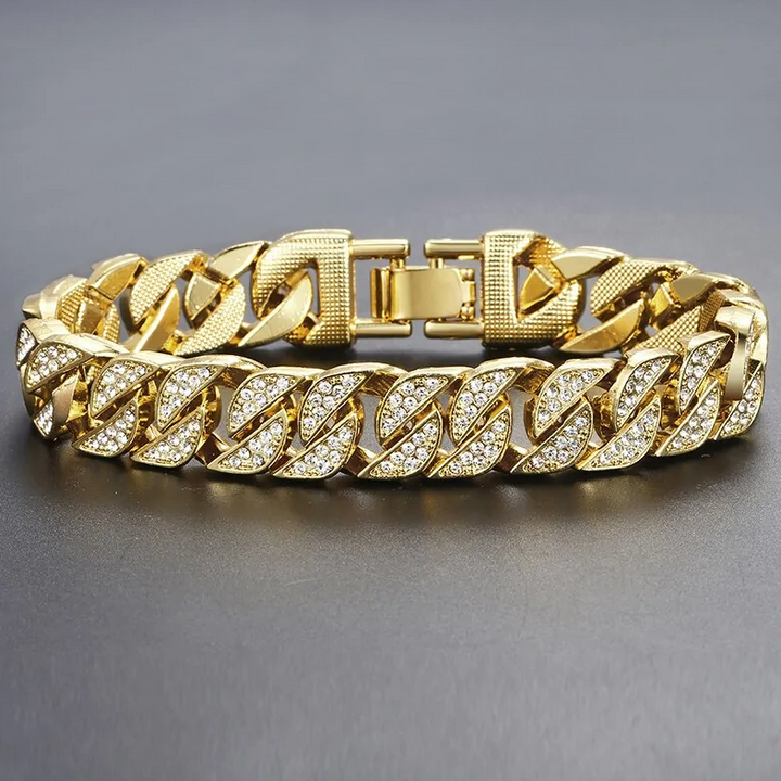 Miami Gold Curb Cuban Bracelet - DapperForge