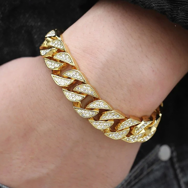 Miami Gold Curb Cuban Bracelet - DapperForge