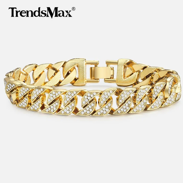 Miami Gold Curb Cuban Bracelet - DapperForge