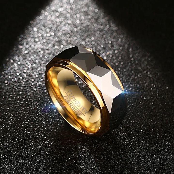 8mm Gold Tungsten Ring