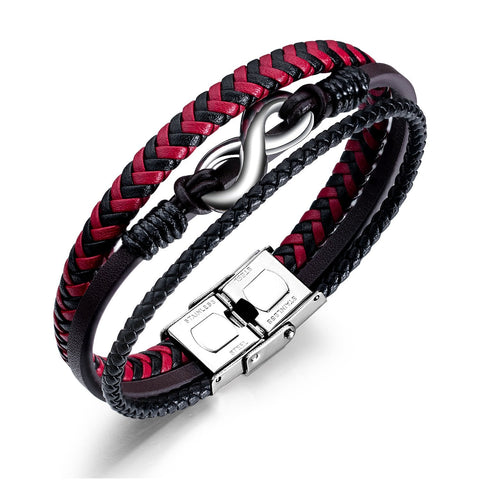 Onvar™ Handmade Leather Infinity Bracelet - DapperForge