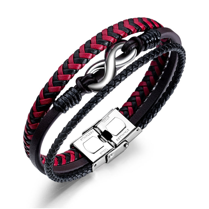 Onvar™ Handmade Leather Infinity Bracelet