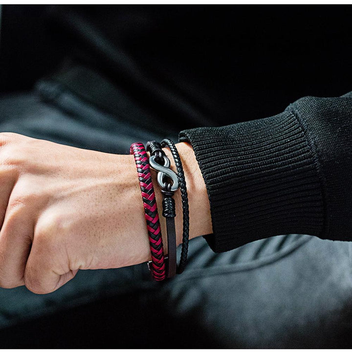 Onvar™ Handmade Leather Infinity Bracelet