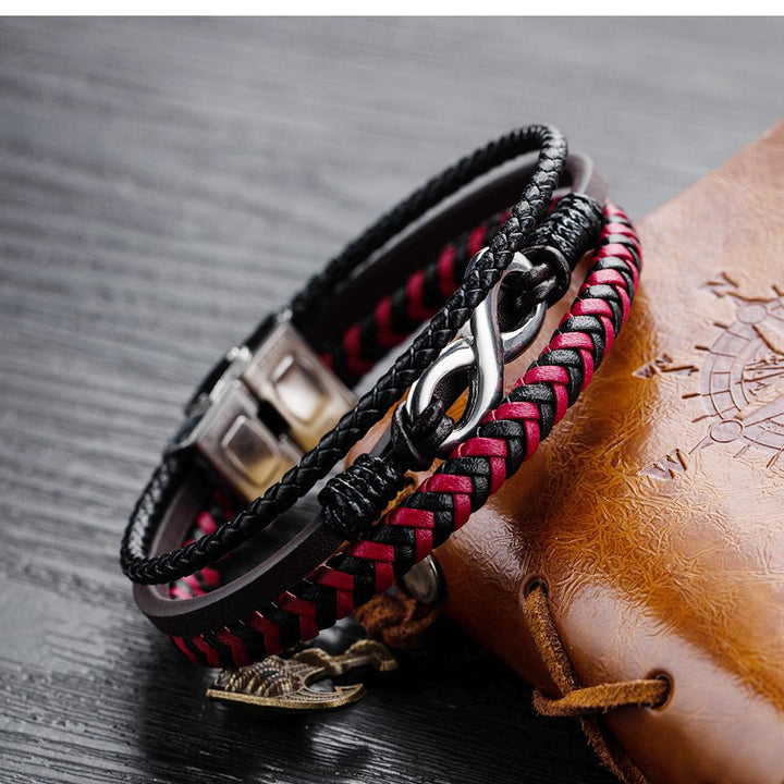 Onvar™ Handmade Leather Infinity Bracelet