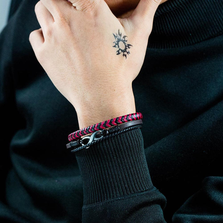 Onvar™ Handmade Leather Infinity Bracelet