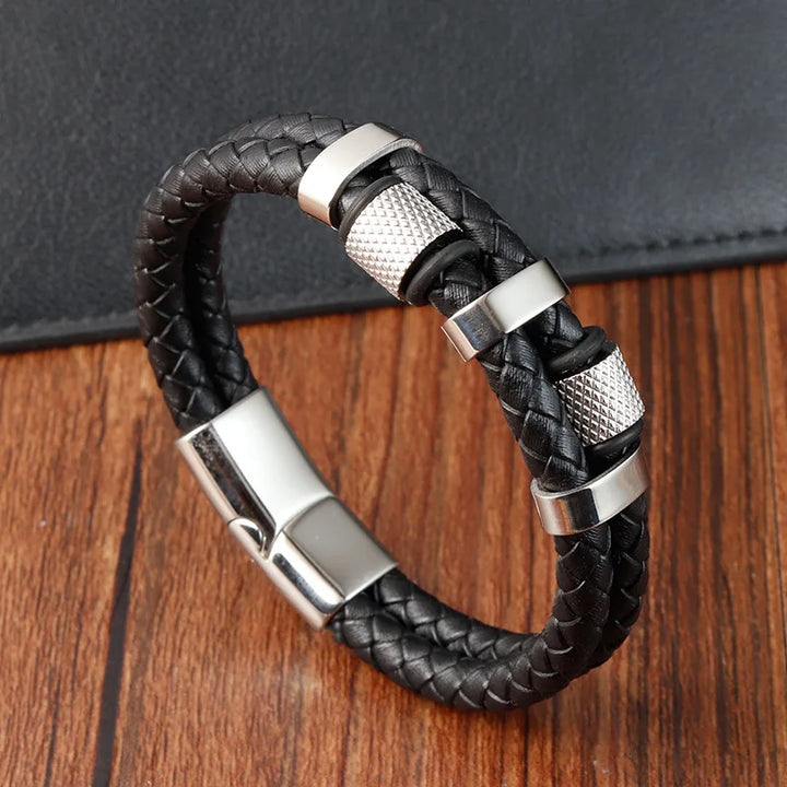 Ironveil™ Multilayer Leather Bracelet