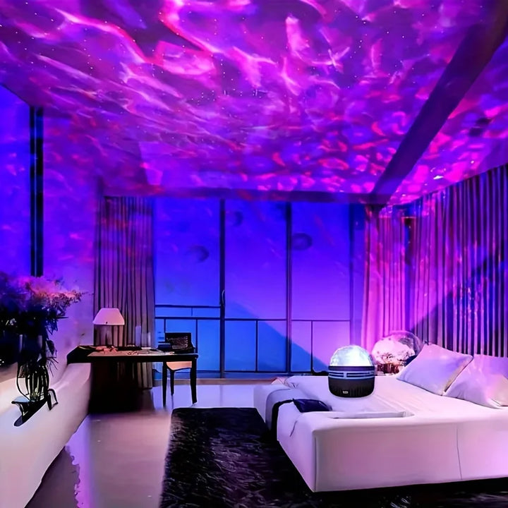 Starry Galaxy Ocean LED Projector Lamp with Smart Remote