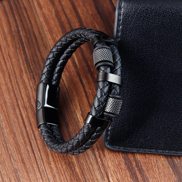 Ironveil™ Multilayer Leather Bracelet