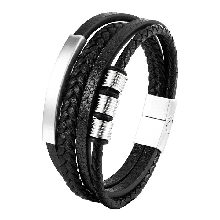 Ironveil™ Multilayer Leather Bracelet