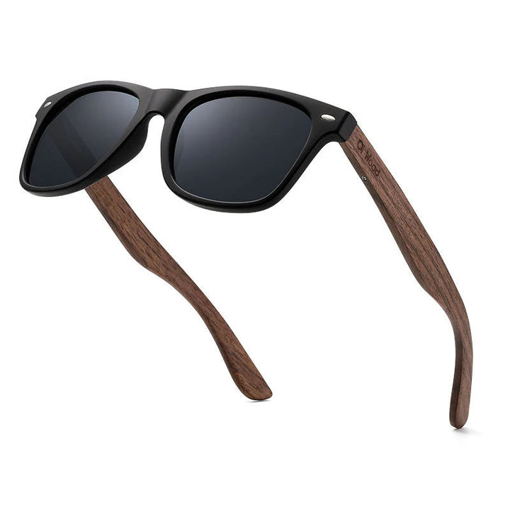 Wooden frame sunglasses UV400