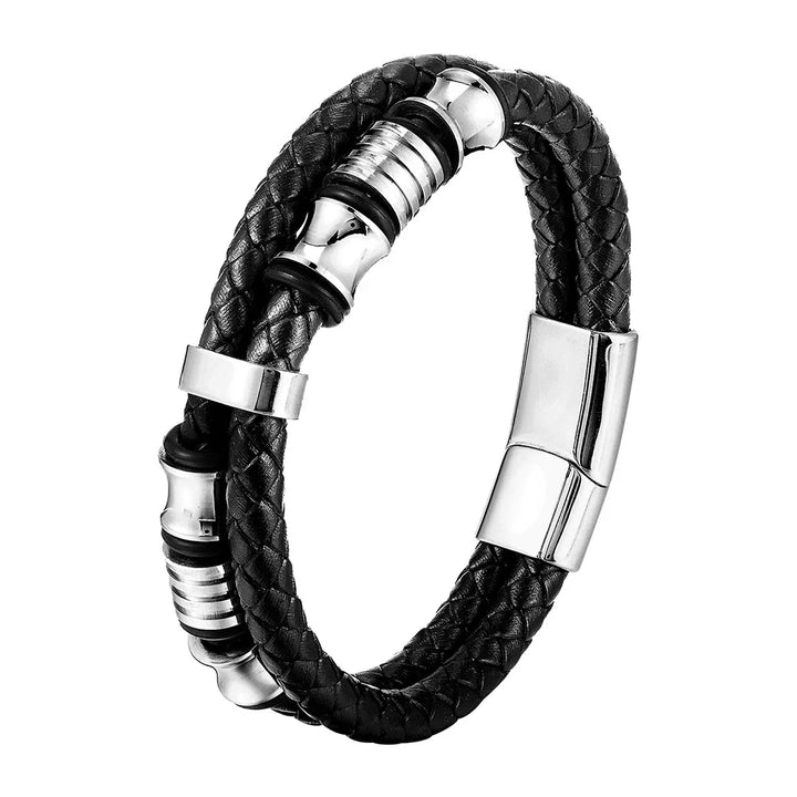 Ironveil™ Multilayer Leather Bracelet