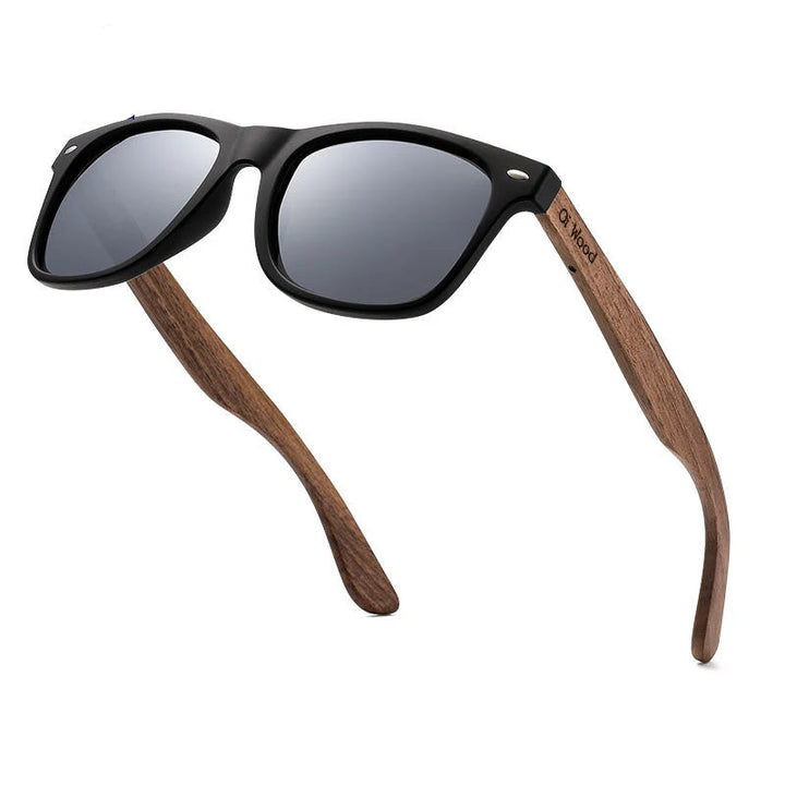 Wooden frame sunglasses UV400