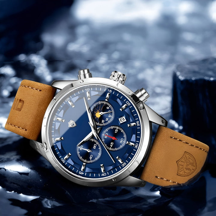 Halveth™ Leather Strap Watch