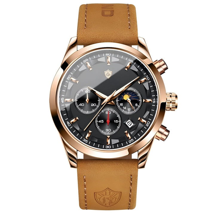 Halveth™ Leather Strap Watch