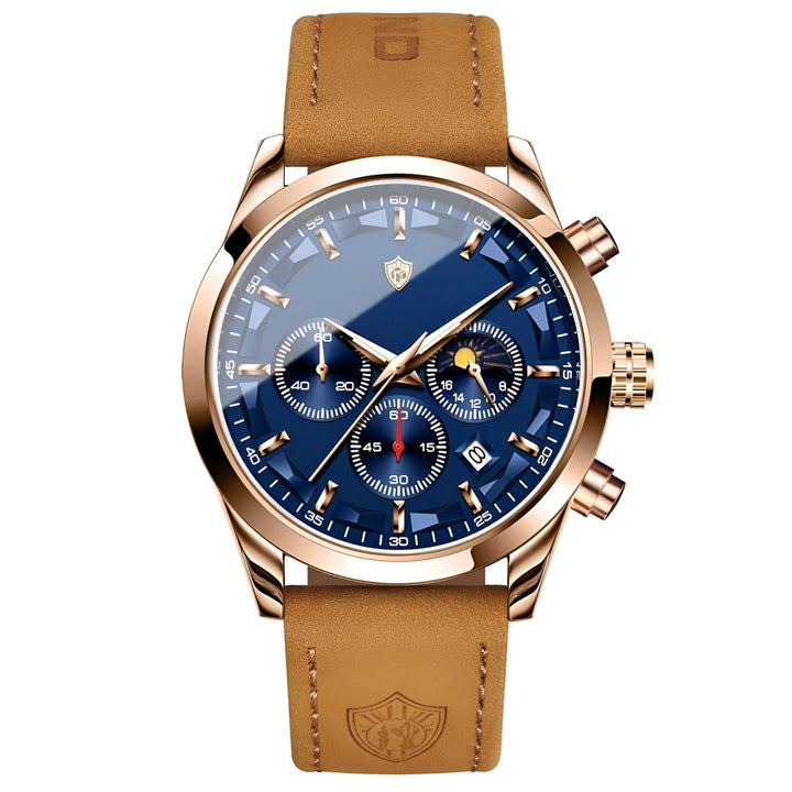 Halveth™ Leather Strap Watch