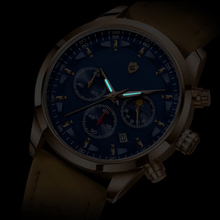 Halveth™ Leather Strap Watch